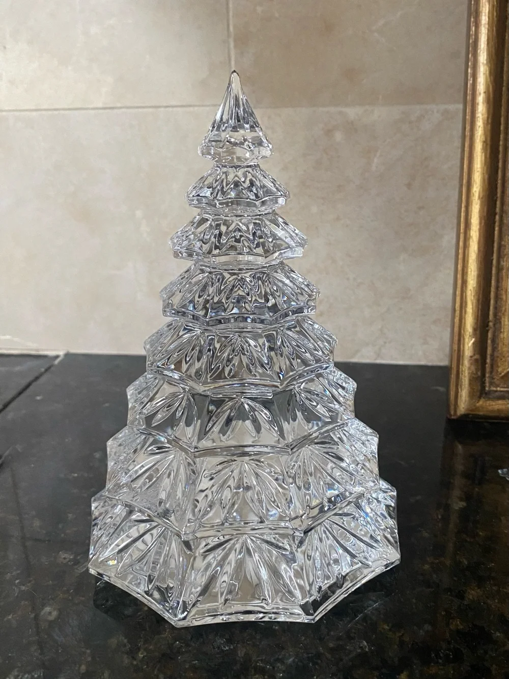 Waterford Crystal Clear Faceted Holiday Tree